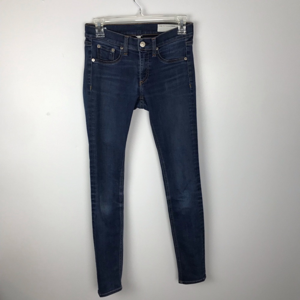 Rag & Bone Low Rise Skinny Jeans Bedford Wash